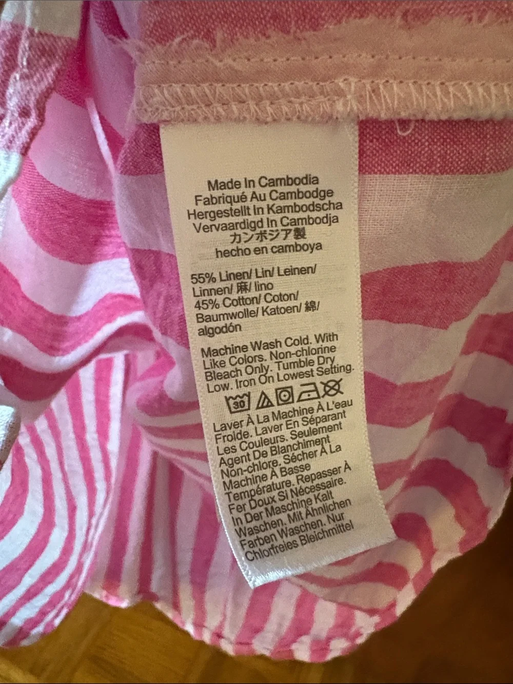 J. Crew Vertical Stripe Button-Front Linen Shirt